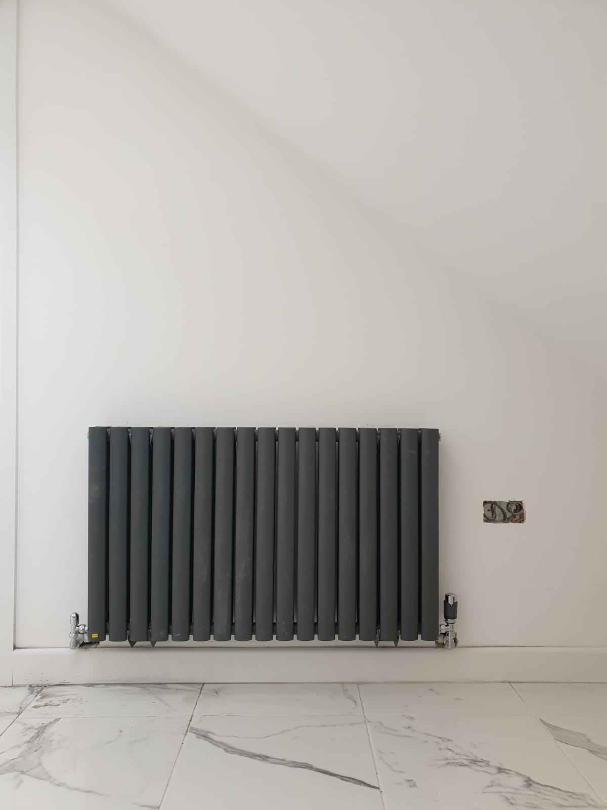 Anthracite designer radiator
