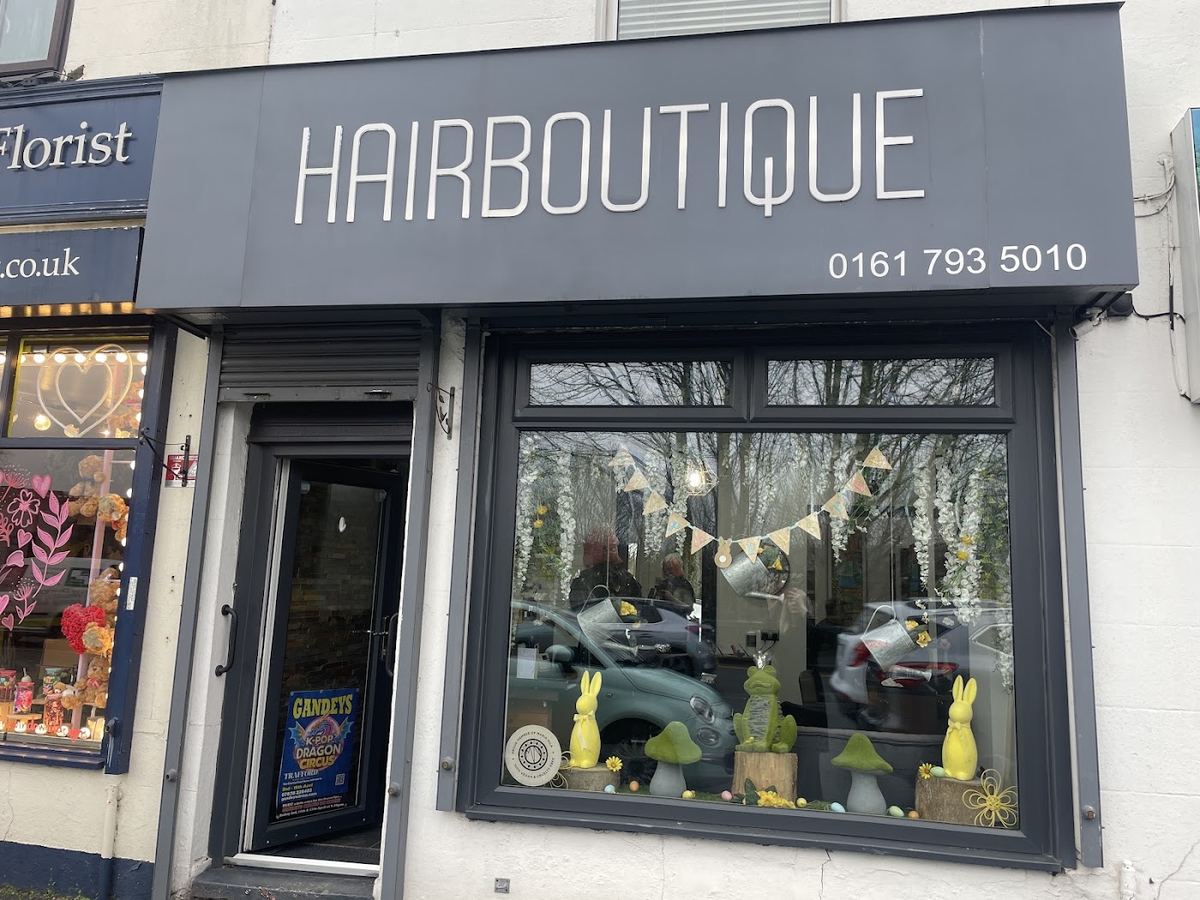 The HairBoutique shopfront on Chorley Road