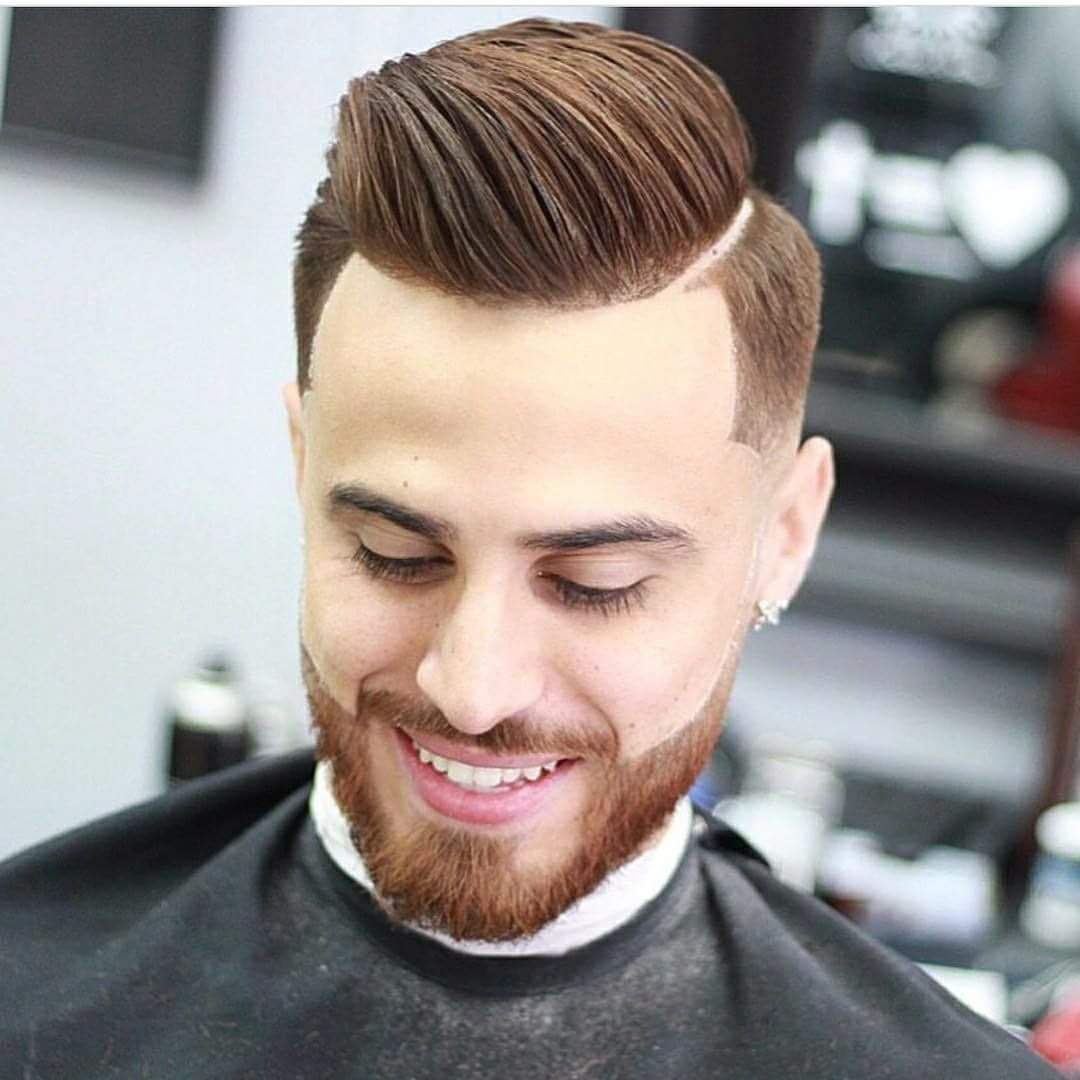 A finished cut and beard trim at RAZOR Barbers